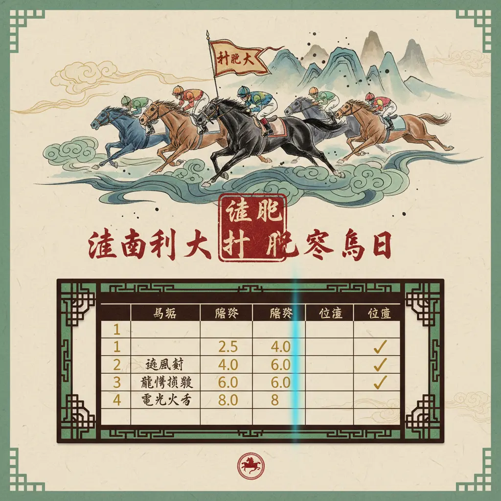 賠率表 - 維多利亞打吡賽馬日